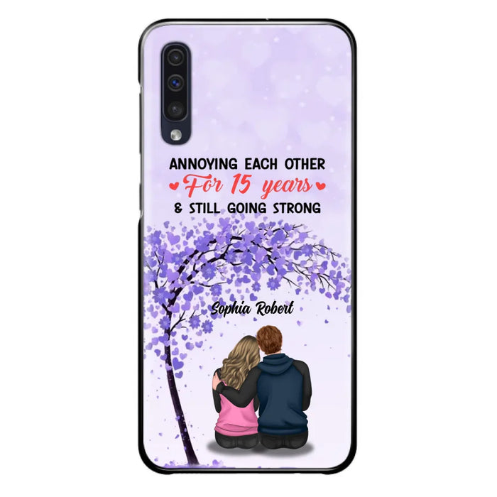 Custom Personalized Couple Phone Case - Gift Idea For Couple/Lovers - Annoying Each Other For 15 Years & Still Going Strong - Cases For iPhone & Samsung