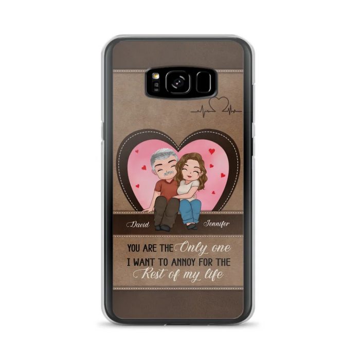 Custom Personalized Couple Phone Case - Gift Idea For Couple - You Are The Only  One I Want To Annoy For The Rest Of My Life