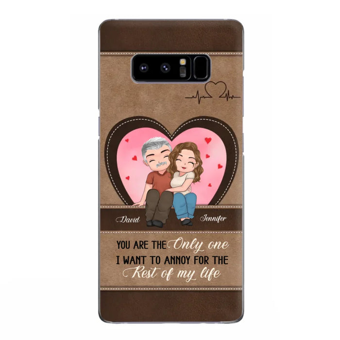 Custom Personalized Couple Phone Case - Gift Idea For Couple - You Are The Only  One I Want To Annoy For The Rest Of My Life