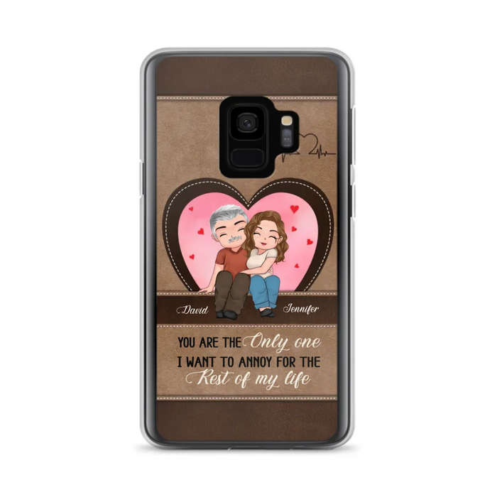 Custom Personalized Couple Phone Case - Gift Idea For Couple - You Are The Only  One I Want To Annoy For The Rest Of My Life