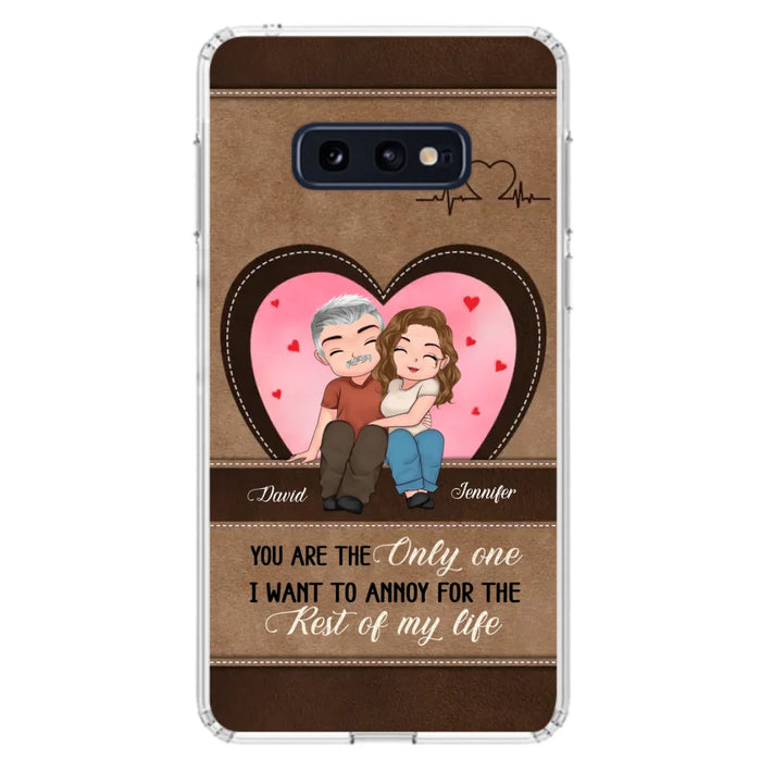 Custom Personalized Couple Phone Case - Gift Idea For Couple - You Are The Only  One I Want To Annoy For The Rest Of My Life