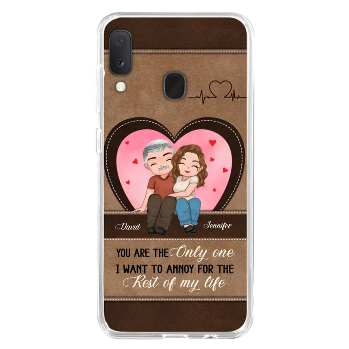 Custom Personalized Couple Phone Case - Gift Idea For Couple - You Are The Only  One I Want To Annoy For The Rest Of My Life