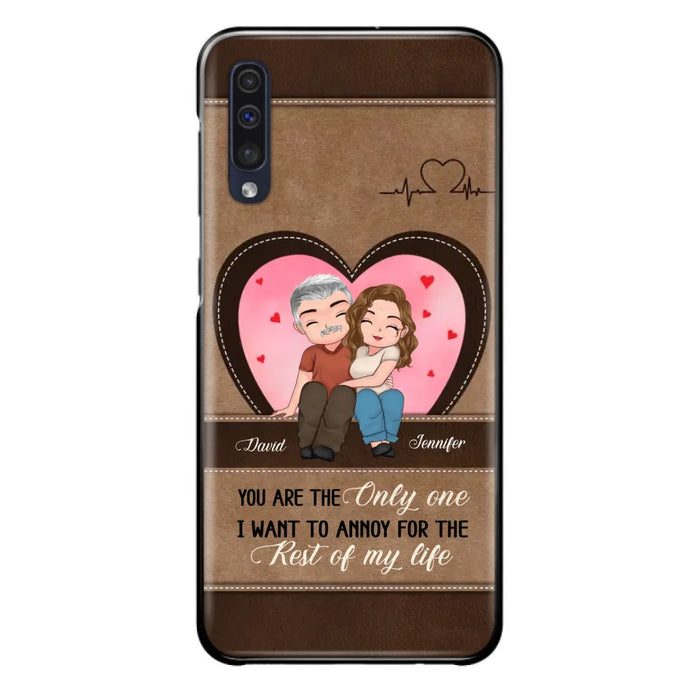 Custom Personalized Couple Phone Case - Gift Idea For Couple - You Are The Only  One I Want To Annoy For The Rest Of My Life