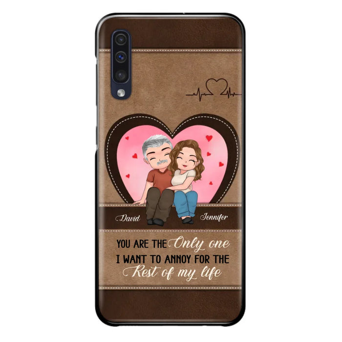 Custom Personalized Couple Phone Case - Gift Idea For Couple - You Are The Only  One I Want To Annoy For The Rest Of My Life