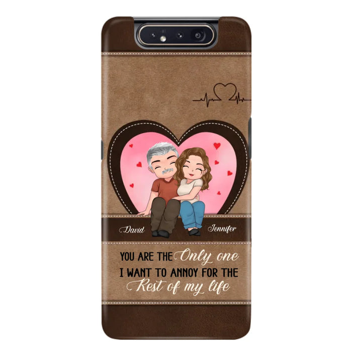 Custom Personalized Couple Phone Case - Gift Idea For Couple - You Are The Only  One I Want To Annoy For The Rest Of My Life