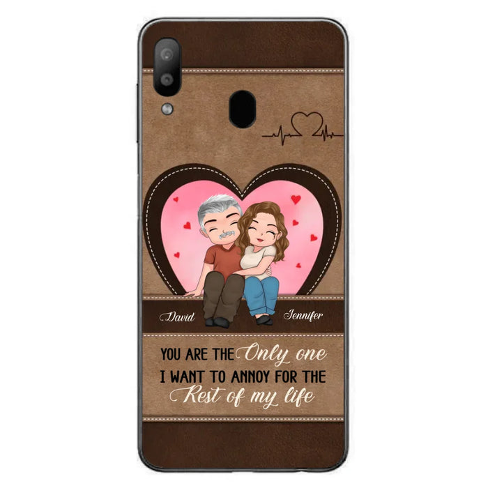 Custom Personalized Couple Phone Case - Gift Idea For Couple - You Are The Only  One I Want To Annoy For The Rest Of My Life