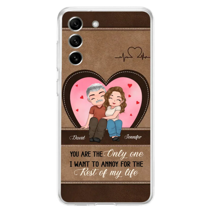 Custom Personalized Couple Phone Case - Gift Idea For Couple - You Are The Only  One I Want To Annoy For The Rest Of My Life