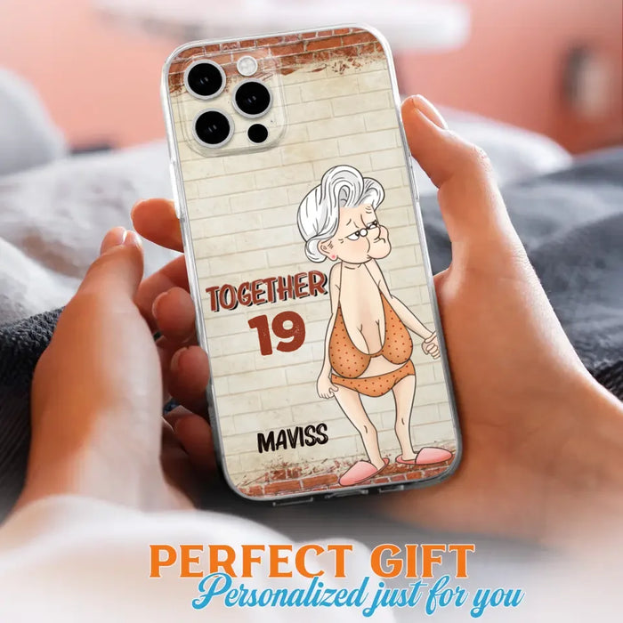 Custom Personalized Old Couple Phone Case - Gift Idea For Old Couple - Gift For Him/Her - Case For iPhone And Samsung