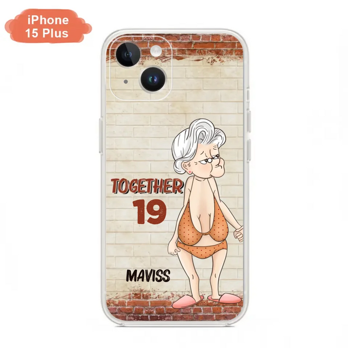 Custom Personalized Old Couple Phone Case - Gift Idea For Old Couple - Gift For Him/Her - Case For iPhone And Samsung