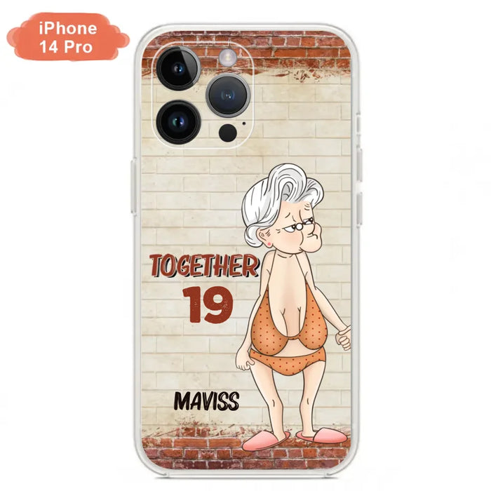 Custom Personalized Old Couple Phone Case - Gift Idea For Old Couple - Gift For Him/Her - Case For iPhone And Samsung