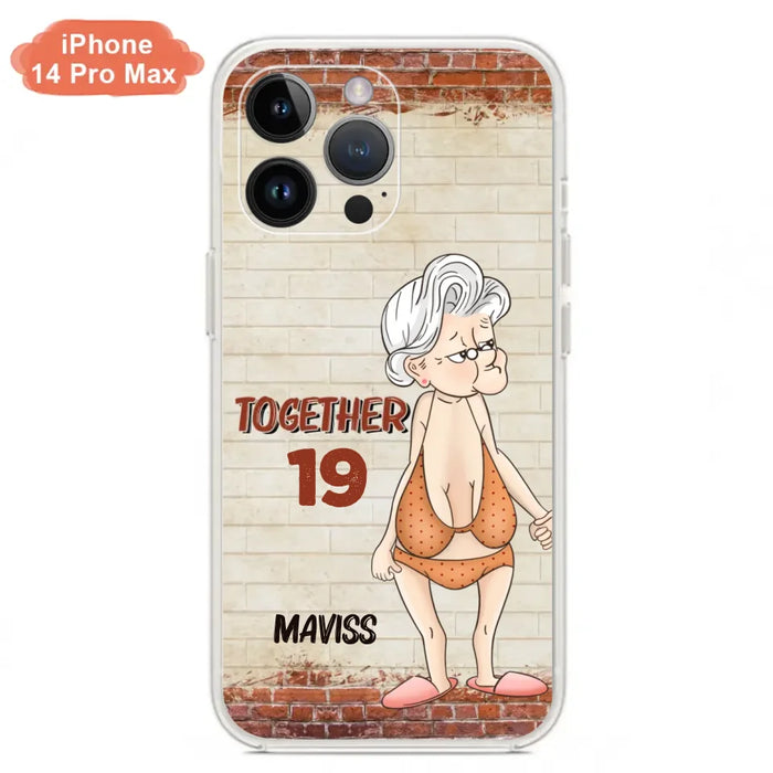 Custom Personalized Old Couple Phone Case - Gift Idea For Old Couple - Gift For Him/Her - Case For iPhone And Samsung