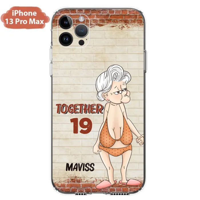 Custom Personalized Old Couple Phone Case - Gift Idea For Old Couple - Gift For Him/Her - Case For iPhone And Samsung