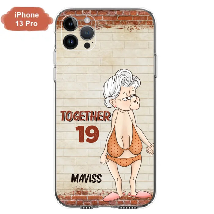 Custom Personalized Old Couple Phone Case - Gift Idea For Old Couple - Gift For Him/Her - Case For iPhone And Samsung