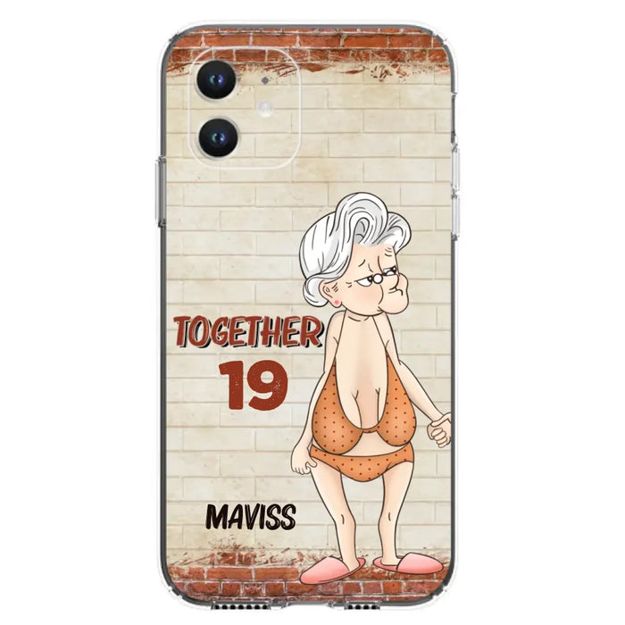 Custom Personalized Old Couple Phone Case - Gift Idea For Old Couple - Gift For Him/Her - Case For iPhone And Samsung