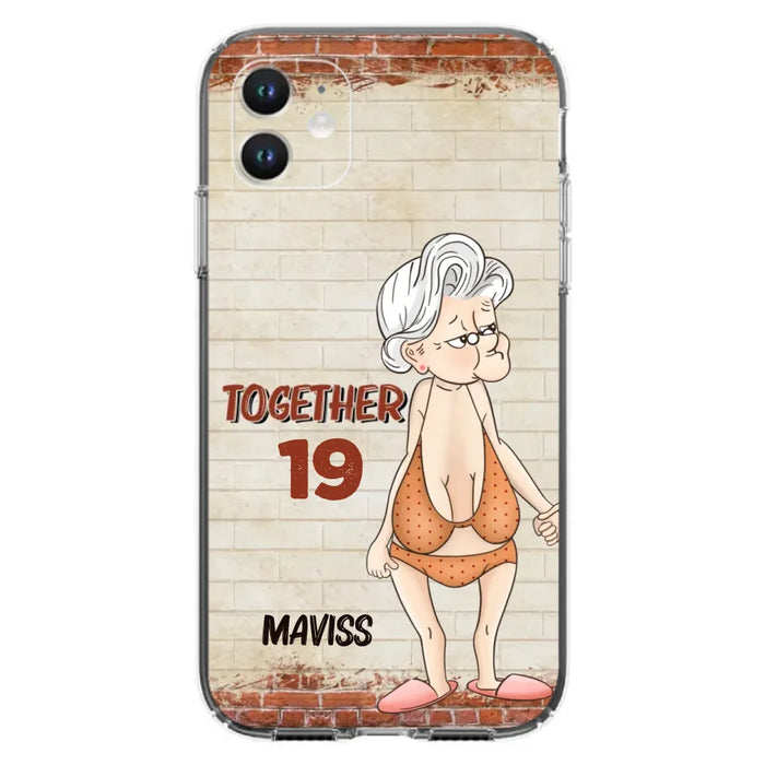 Custom Personalized Old Couple Phone Case - Gift Idea For Old Couple - Gift For Him/Her - Case For iPhone And Samsung