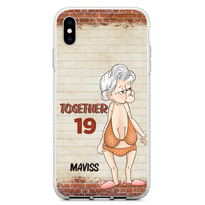 Custom Personalized Old Couple Phone Case - Gift Idea For Old Couple - Gift For Him/Her - Case For iPhone And Samsung