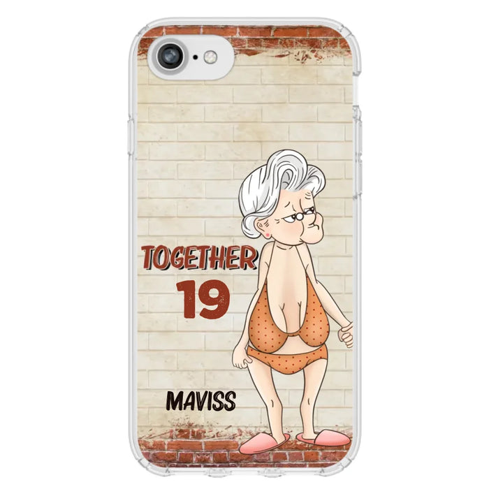 Custom Personalized Old Couple Phone Case - Gift Idea For Old Couple - Gift For Him/Her - Case For iPhone And Samsung