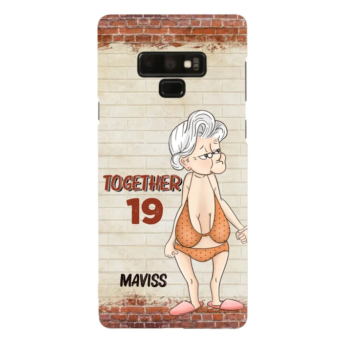 Custom Personalized Old Couple Phone Case - Gift Idea For Old Couple - Gift For Him/Her - Case For iPhone And Samsung