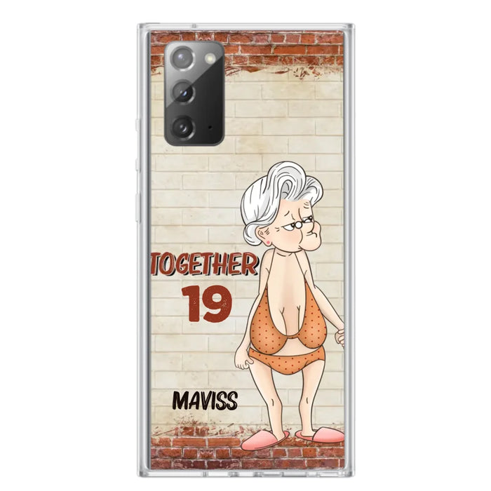 Custom Personalized Old Couple Phone Case - Gift Idea For Old Couple - Gift For Him/Her - Case For iPhone And Samsung