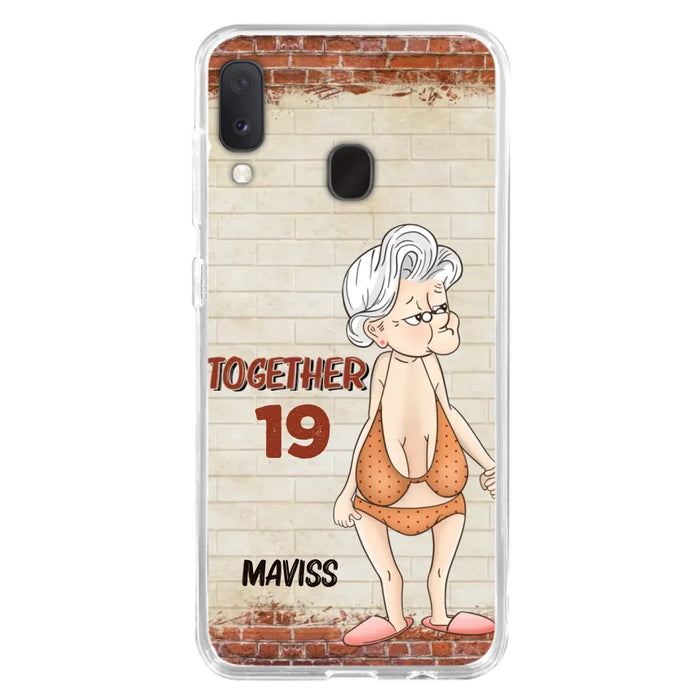 Custom Personalized Old Couple Phone Case - Gift Idea For Old Couple - Gift For Him/Her - Case For iPhone And Samsung