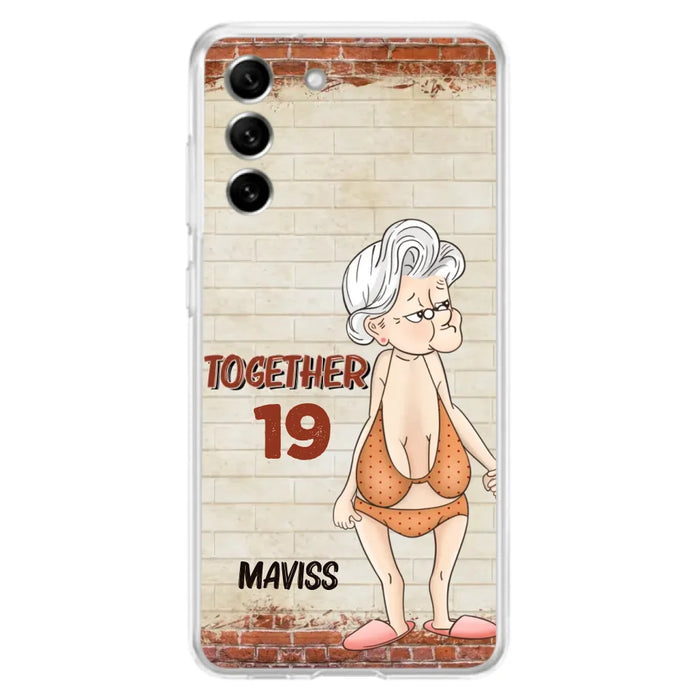 Custom Personalized Old Couple Phone Case - Gift Idea For Old Couple - Gift For Him/Her - Case For iPhone And Samsung