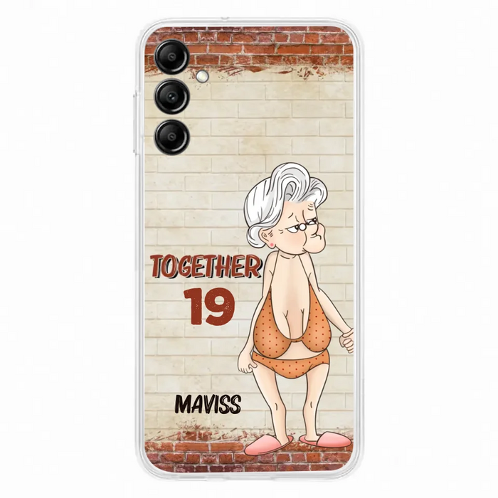 Custom Personalized Old Couple Phone Case - Gift Idea For Old Couple - Gift For Him/Her - Case For iPhone And Samsung