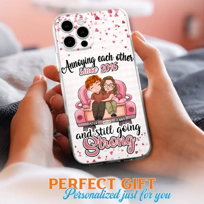 Custom Personalized Couple Phone Case - Valentine's Day/ Birthday/ Anniversary/ Mother's Day Gift For Wife From Husband - Case For iPhone And Samsung