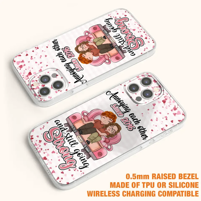 Custom Personalized Couple Phone Case - Valentine's Day/ Birthday/ Anniversary/ Mother's Day Gift For Wife From Husband - Case For iPhone And Samsung