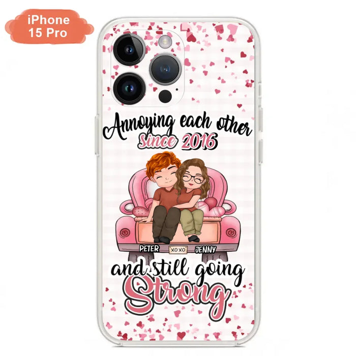 Custom Personalized Couple Phone Case - Valentine's Day/ Birthday/ Anniversary/ Mother's Day Gift For Wife From Husband - Case For iPhone And Samsung