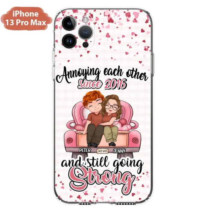 Custom Personalized Couple Phone Case - Valentine's Day/ Birthday/ Anniversary/ Mother's Day Gift For Wife From Husband - Case For iPhone And Samsung