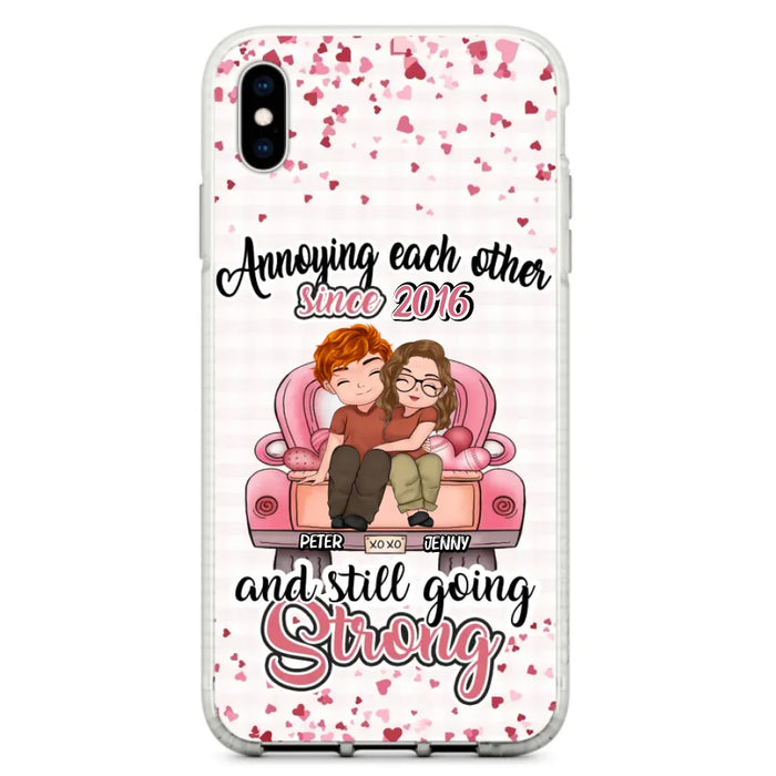 Custom Personalized Couple Phone Case - Valentine's Day/ Birthday/ Anniversary/ Mother's Day Gift For Wife From Husband - Case For iPhone And Samsung