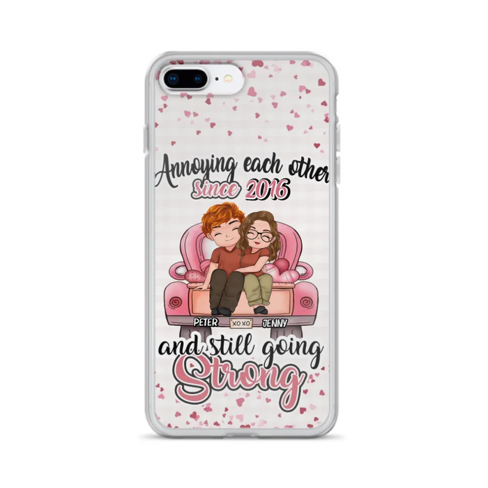 Custom Personalized Couple Phone Case - Valentine's Day/ Birthday/ Anniversary/ Mother's Day Gift For Wife From Husband - Case For iPhone And Samsung