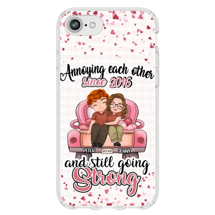 Custom Personalized Couple Phone Case - Valentine's Day/ Birthday/ Anniversary/ Mother's Day Gift For Wife From Husband - Case For iPhone And Samsung