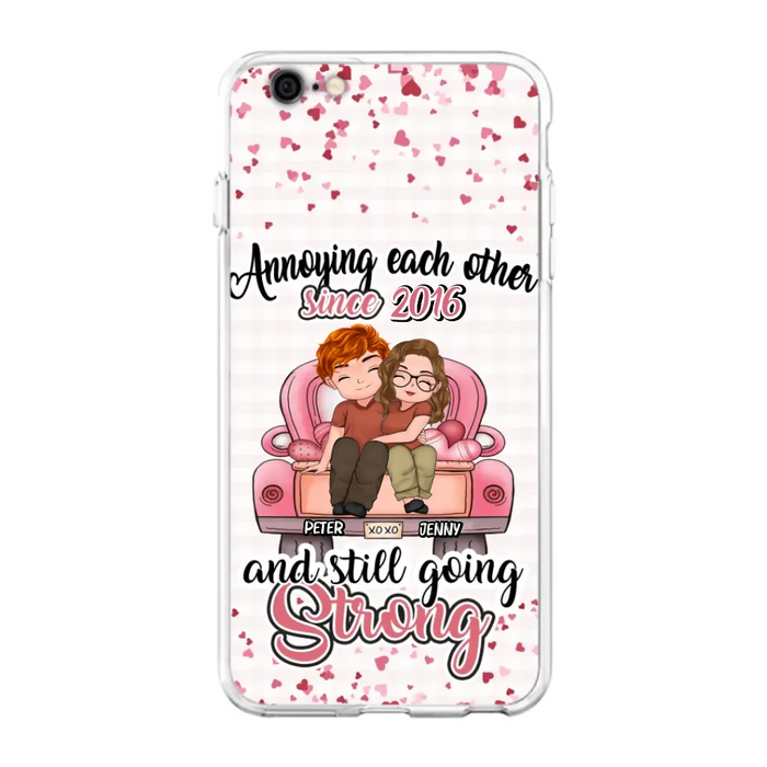 Custom Personalized Couple Phone Case - Valentine's Day/ Birthday/ Anniversary/ Mother's Day Gift For Wife From Husband - Case For iPhone And Samsung