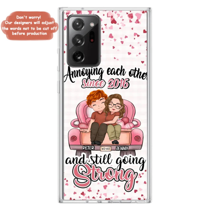 Custom Personalized Couple Phone Case - Valentine's Day/ Birthday/ Anniversary/ Mother's Day Gift For Wife From Husband - Case For iPhone And Samsung