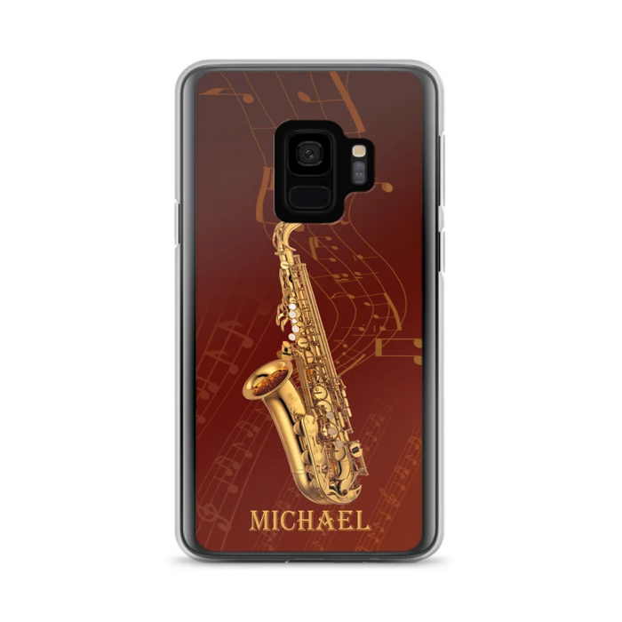 Custom Personalized Saxophone Phone Case For iPhone, Samsung and Xiaomi