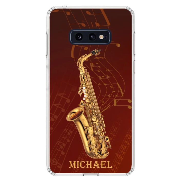 Custom Personalized Saxophone Phone Case For iPhone, Samsung and Xiaomi