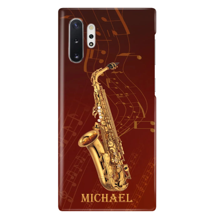 Custom Personalized Saxophone Phone Case For iPhone, Samsung and Xiaomi