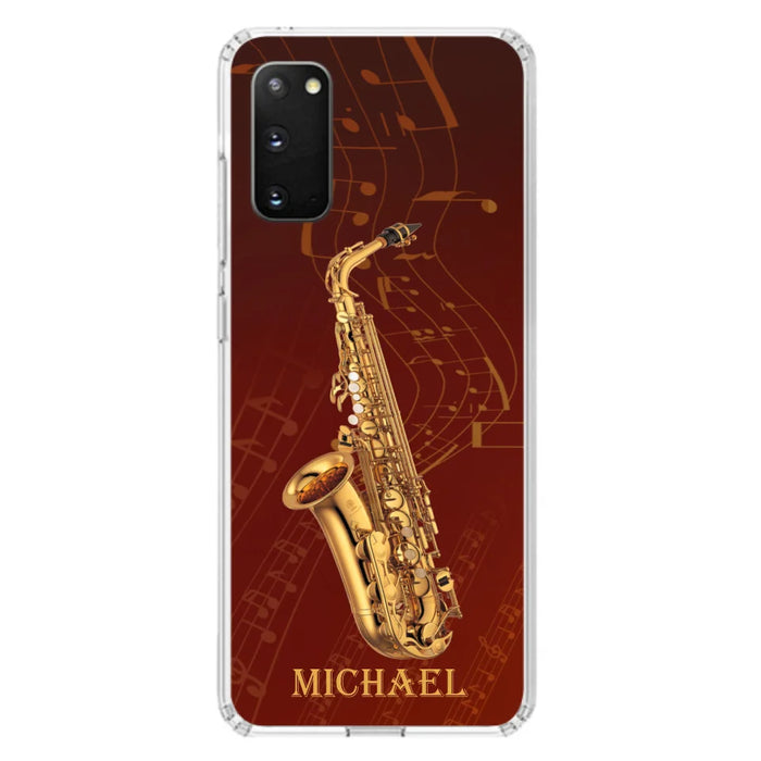 Custom Personalized Saxophone Phone Case For iPhone, Samsung and Xiaomi