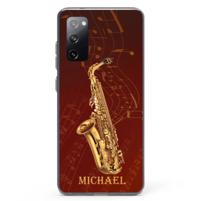 Custom Personalized Saxophone Phone Case For iPhone, Samsung and Xiaomi