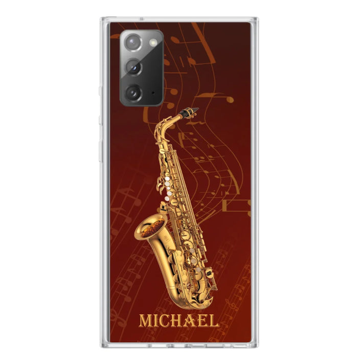 Custom Personalized Saxophone Phone Case For iPhone, Samsung and Xiaomi