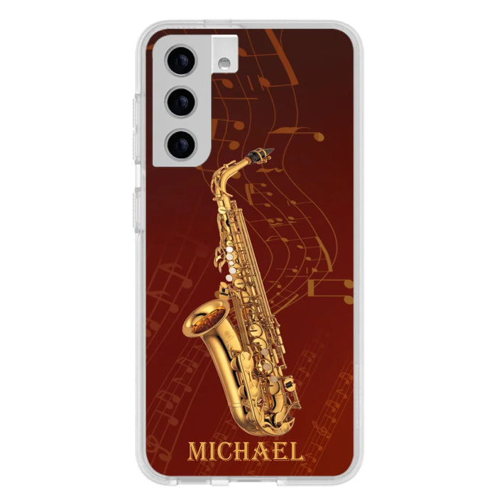 Custom Personalized Saxophone Phone Case For iPhone, Samsung and Xiaomi