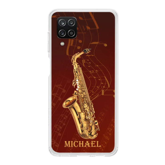 Custom Personalized Saxophone Phone Case For iPhone, Samsung and Xiaomi