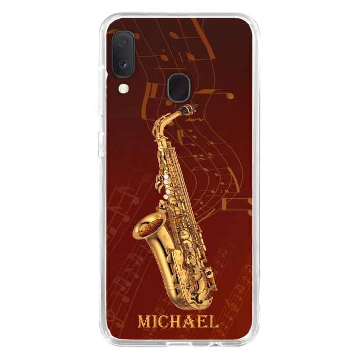 Custom Personalized Saxophone Phone Case For iPhone, Samsung and Xiaomi