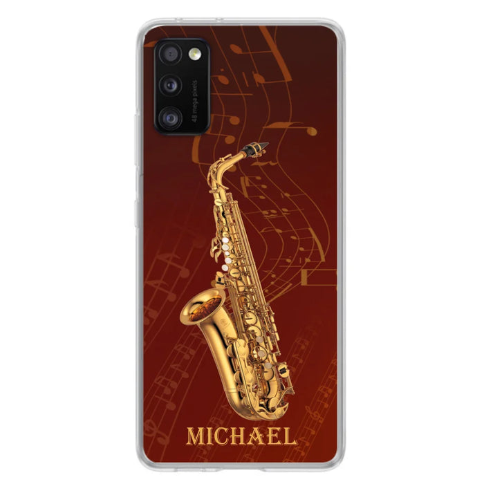 Custom Personalized Saxophone Phone Case For iPhone, Samsung and Xiaomi