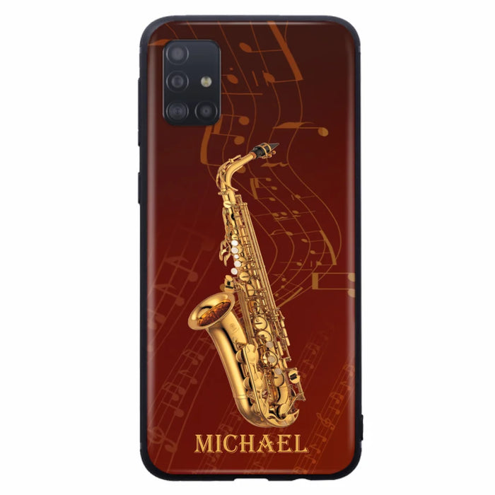 Custom Personalized Saxophone Phone Case For iPhone, Samsung and Xiaomi