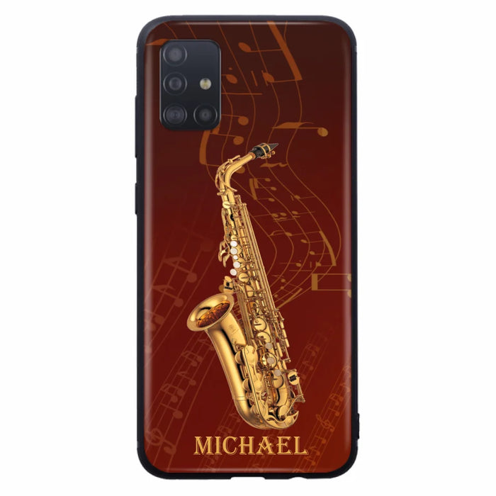 Custom Personalized Saxophone Phone Case For iPhone, Samsung and Xiaomi