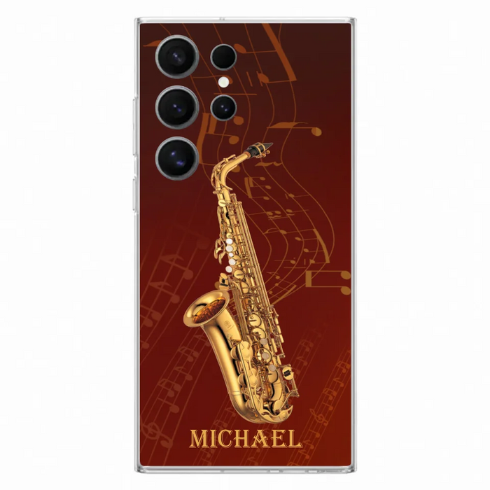 Custom Personalized Saxophone Phone Case For iPhone, Samsung and Xiaomi