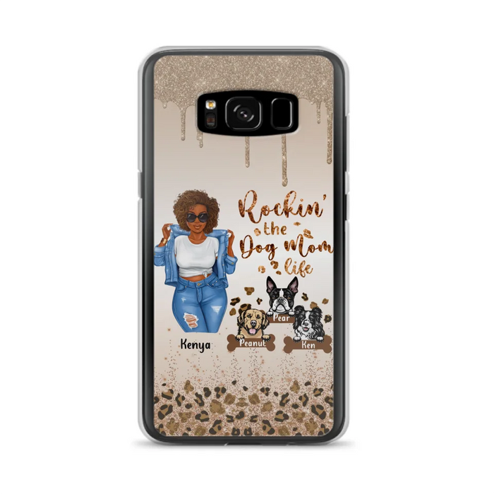 Custom Personalized Dog Mom Phone Case - Up to 3 Dogs - Rockin' The Dog mom Life