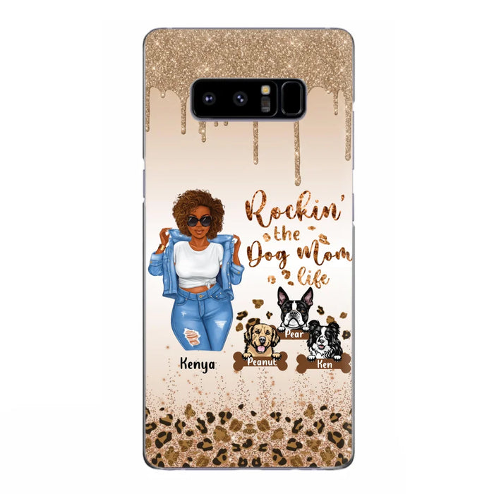 Custom Personalized Dog Mom Phone Case - Up to 3 Dogs - Rockin' The Dog mom Life